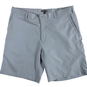 Peter Millar Crown Sport Performance Golf Shorts Mens 40 Blue Thin Stripes 9"